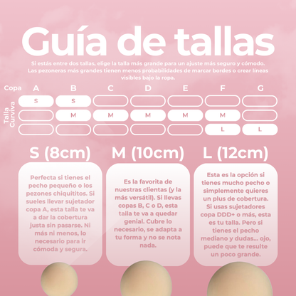 Cache-tétons Cercles Sans Adhésif
